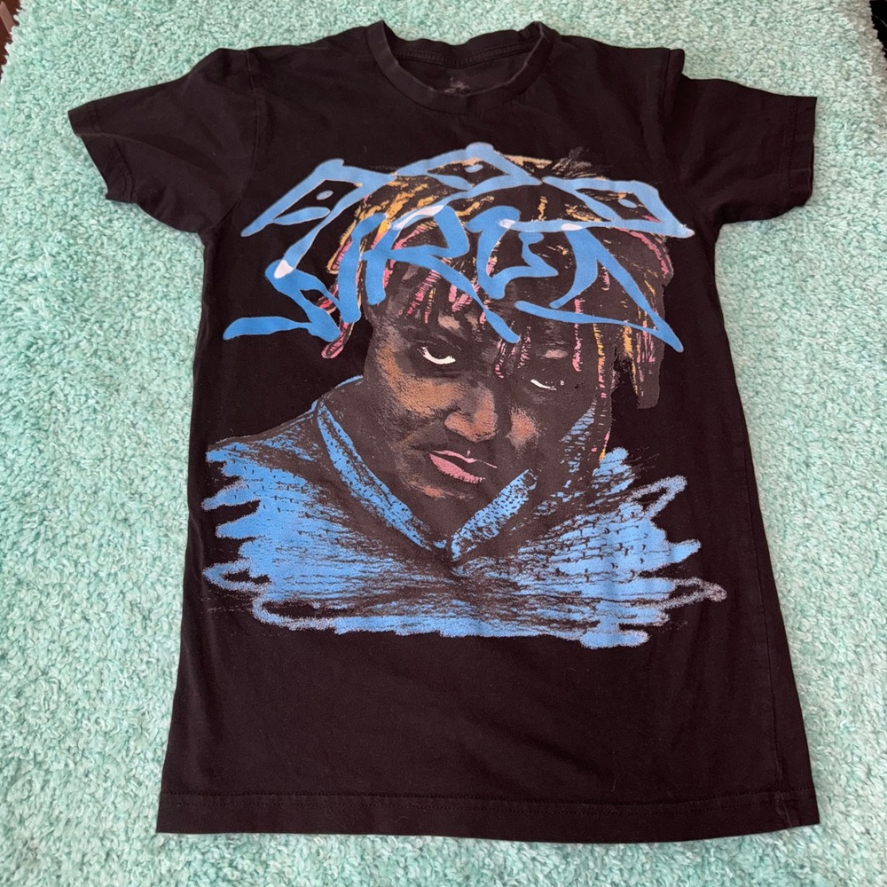 Juice Wrld Graphic T-Shirt Mens Small Black Hip Hop‎ Rap Music Tee